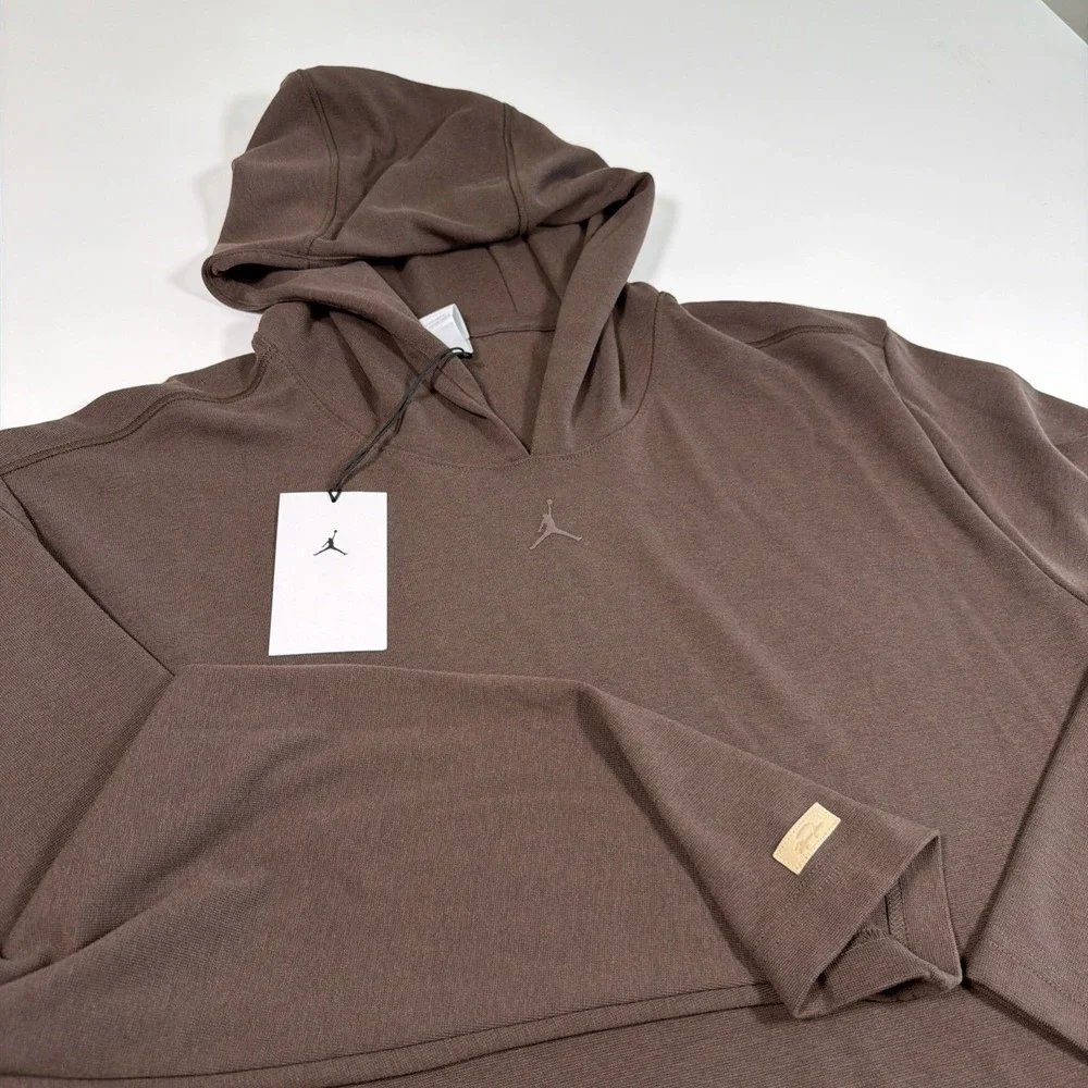 Jordan Sport Pullover Golf Hoodie Baroque Brown HQ8494-237 Men's Size XL